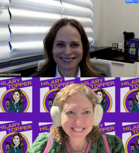 Hilary talks with Dr. Strickland